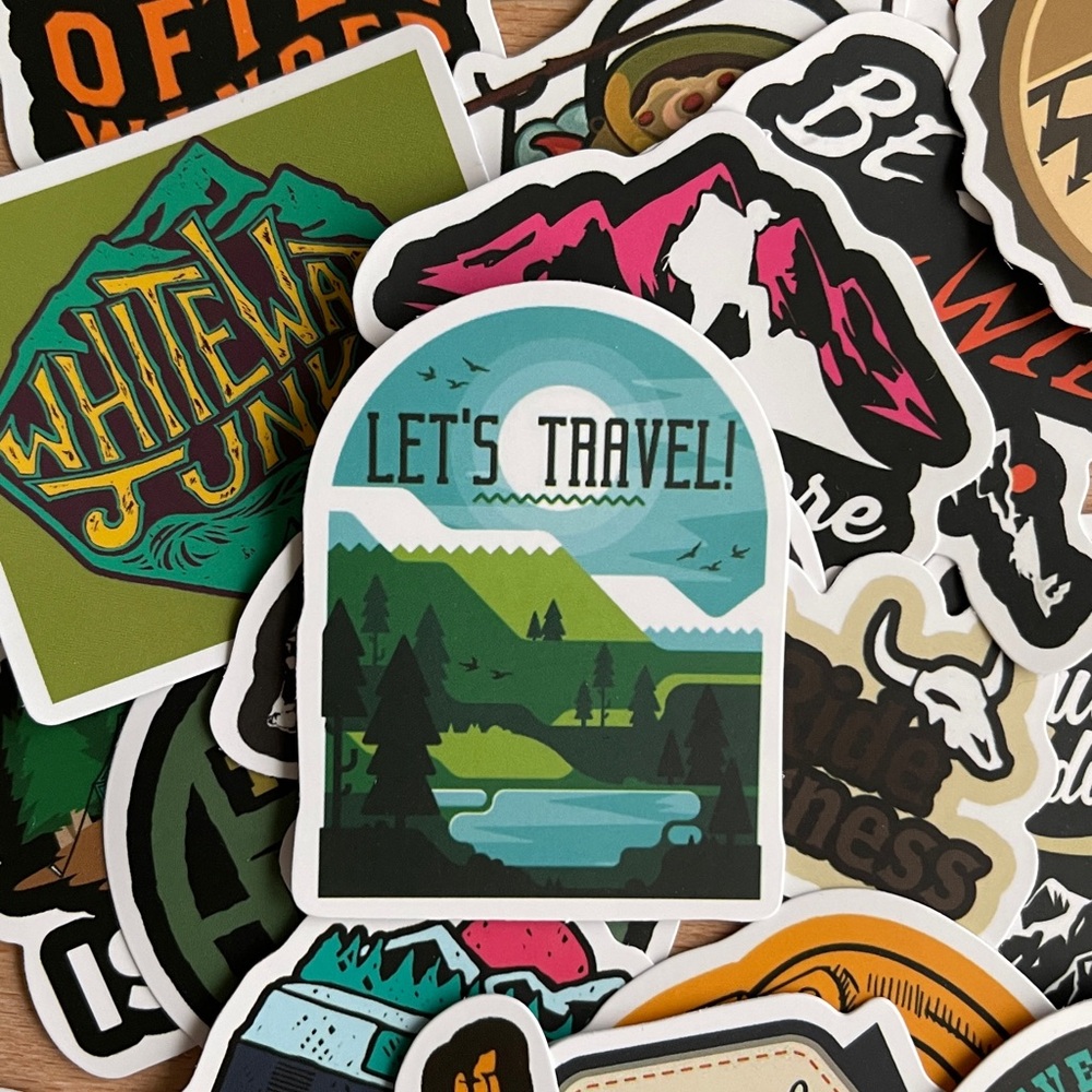 Pack of 50 Adventure Outdoors Stickers. - Picture 9 of 12